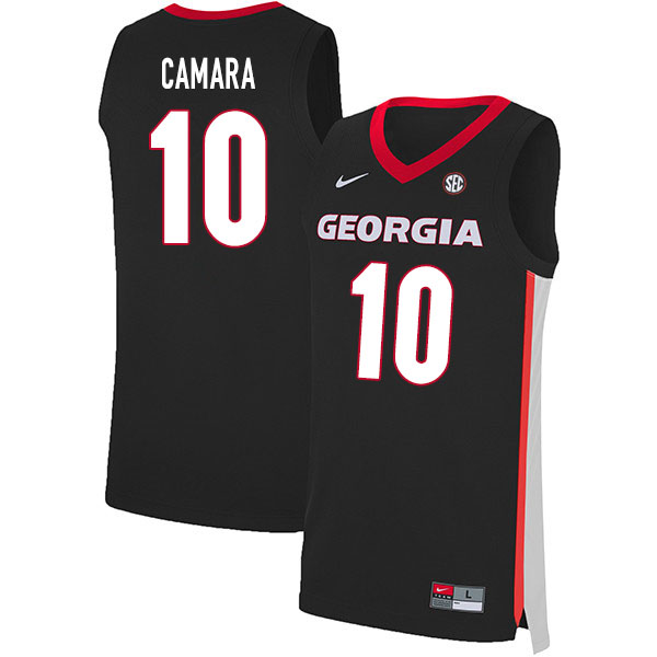 2020 Men #10 Toumani Camara Georgia Bulldogs College Basketball Jerseys Sale-Black - Click Image to Close